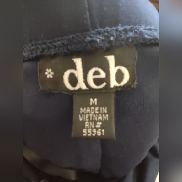 Deb navy blue sparkle mini prom dress - Picture 7 of 7